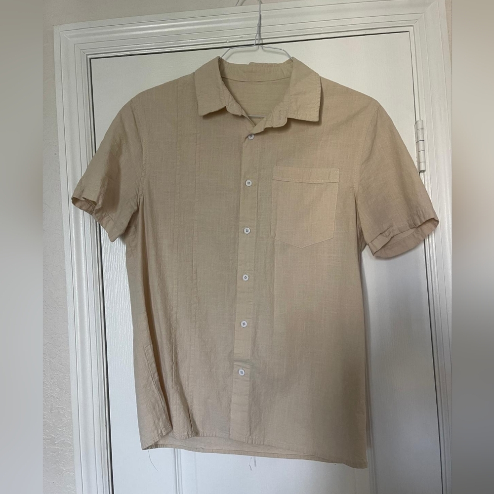 Mens Slim Fit Medium Guayabera